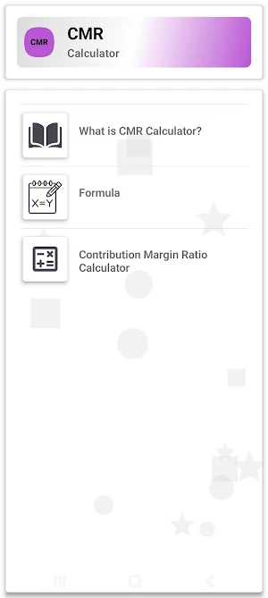 CMR Calculator Screenshot 0