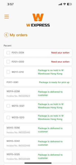 W-Express Screenshot 1