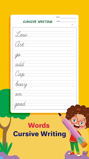 Cursive Writing Worksheets Screenshot 3