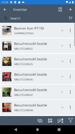 VitriApp-Inventar Screenshot 1