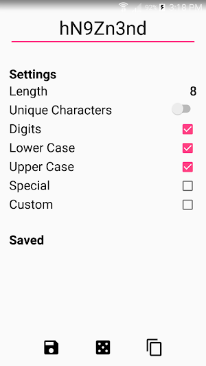 Safe Password Generator Screenshot 0