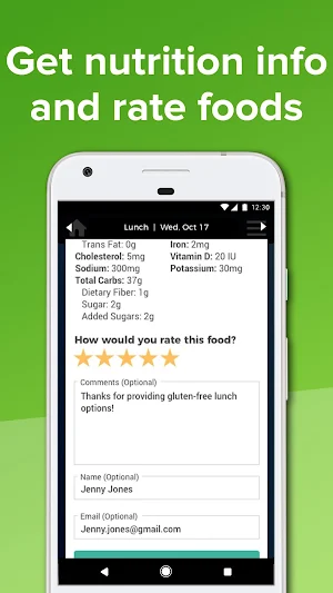 Nutrislice Screenshot 2