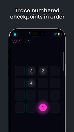 NeonPath: Connect Numbers Screenshot 3