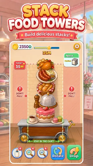 Mia's Daily: Dish Stack Dash Screenshot 1