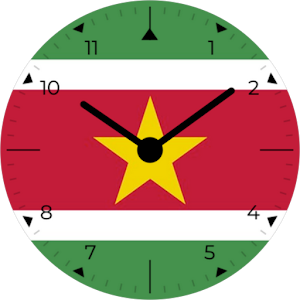 Suriname Analog Watch Face Screenshot 0