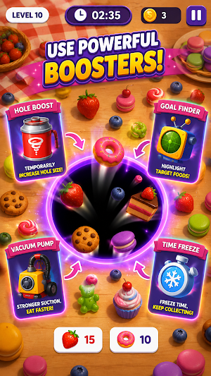Monster Hole Swallow Puzzle Screenshot 0