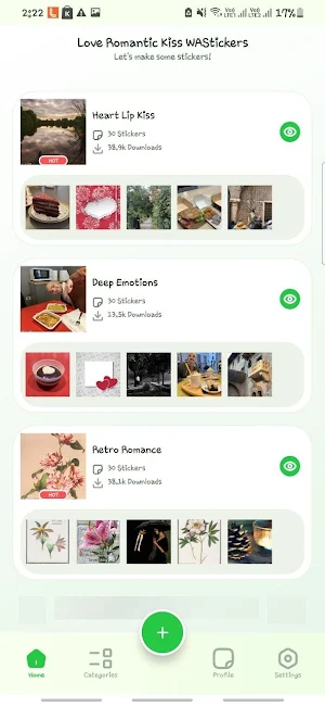 Love Romantic  Kiss WAStickers Screenshot 1