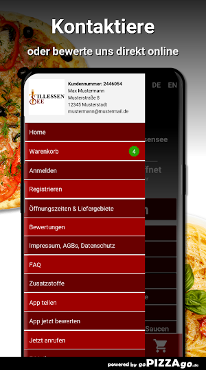 Pizzeria Tillessensee Dorsten Screenshot 2