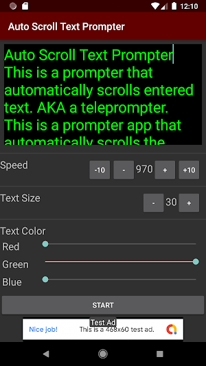 Auto Scroll Text Prompter Screenshot 3