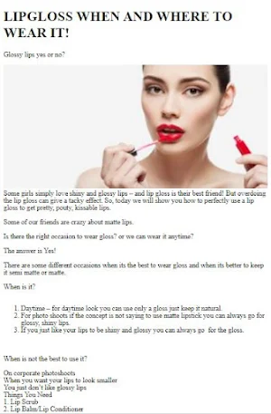 How To Apply Lip Gloss Perfect Screenshot 1