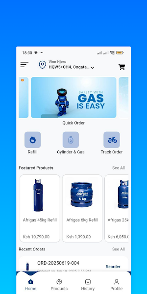 Afrigas Express Screenshot 1