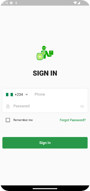 LimeMart Delivery Screenshot 2
