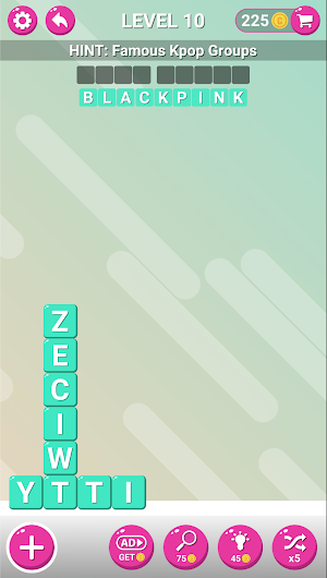 Word Kpop Blocks Screenshot 1
