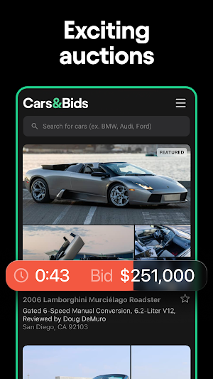 Cars & Bids Screenshot 1