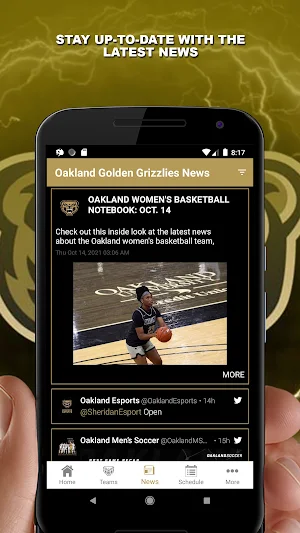 Oakland Golden Grizzlies Screenshot 3