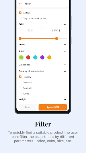 E-commerce application Screenshot 3