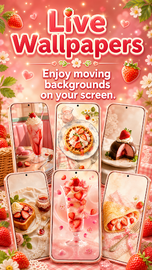 Cute Strawberry Wallpapers Screenshot 2