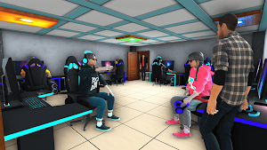 Internet Gaming Cafe Job Sim Screenshot 1