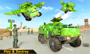 Flying missile Truck Attack: US Army Truck Driving Screenshot 2