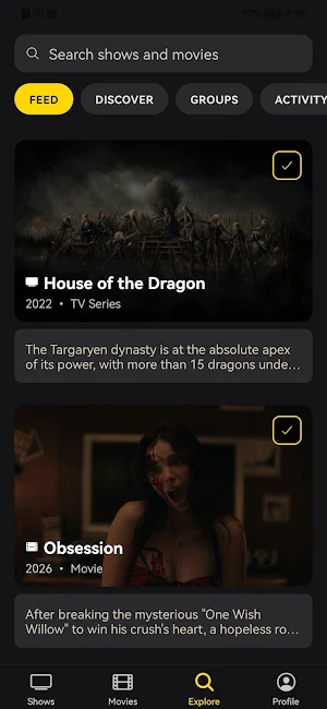 WatchMark: Movie&TV Tracker Screenshot 0