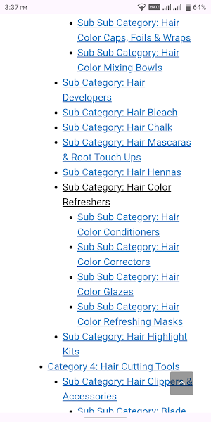 Hair Care Products App Screenshot 2