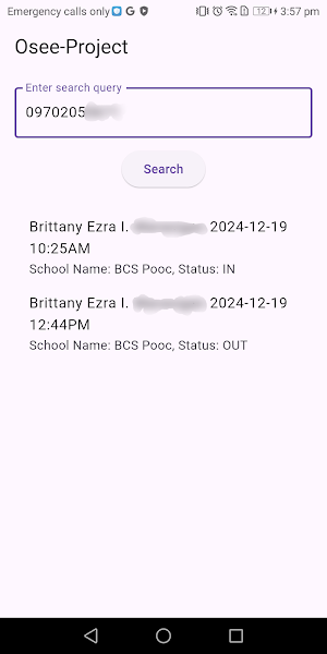 Osee-Monitoring Screenshot 1