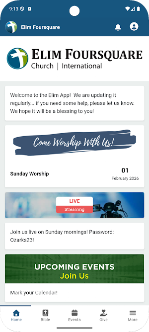 Elim Foursquare Screenshot 1