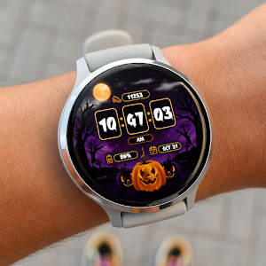 Halloween Pumpkin Watch Face Screenshot 1