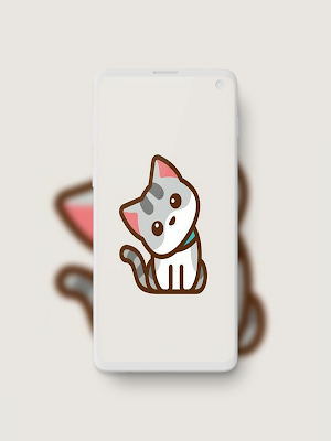 Kawaii Cat Wallpaper Screenshot 0