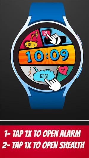 Pars Pop Art Watch Face Screenshot 2