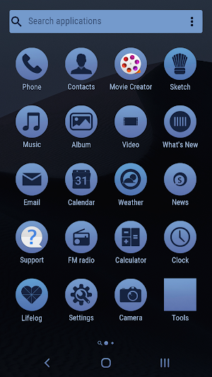 Night in the desert | Xperia™ Theme Screenshot 2