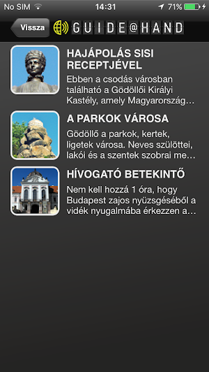 Gödöllő GUIDE@HAND Screenshot 3