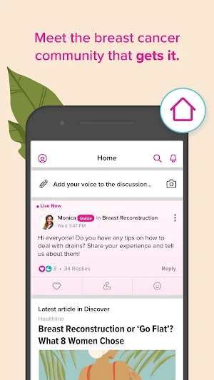 Breast Cancer Healthline Screenshot 0