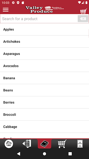 Valley Produce Mobile Ordering Screenshot 2