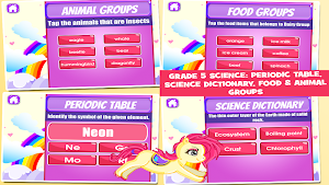 Cute Ponies 5th Grade Games Screenshot 1