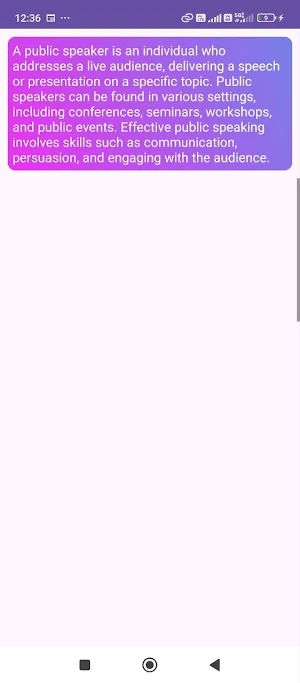 About Speaker Screenshot 1