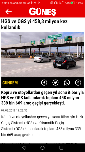 Güneş - Haberler Screenshot 1