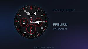 Crimson Pulse Watch Face Screenshot 0