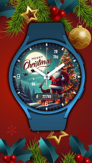 Pars Noel Analog Watch Face Screenshot 2
