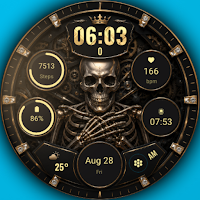 A141 Gold Skeleton Watchface