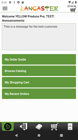 Lancaster Online Ordering Screenshot 0
