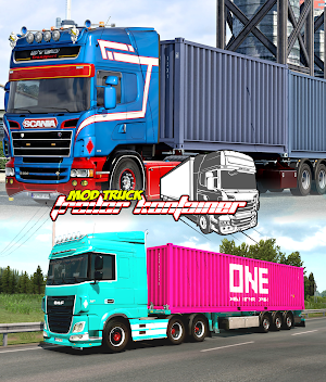 Mod Truk Trailer Kontainer Screenshot 0