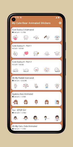 My Cute Bear Animated Stickers Screenshot 3
