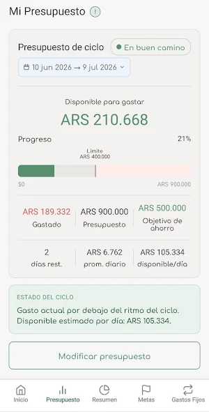Clarify: Finanzas personales Screenshot 2