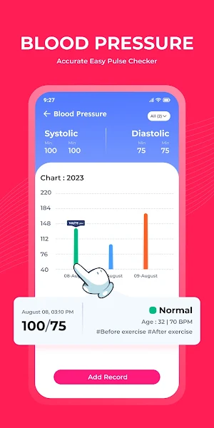 Blood Pressure Monitoring Screenshot 0