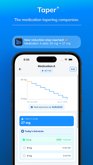 Taper: Medication Tapering App Screenshot 0