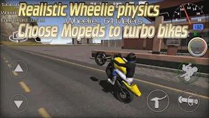 Wheelie King 3D - Realistic free  motorbike racing Screenshot 0
