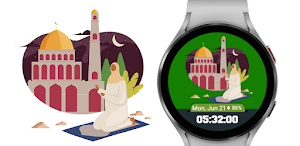 Watch Face Wear OS Muslim Kaba Screenshot 1