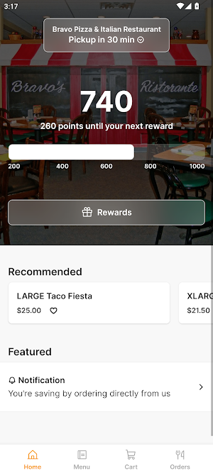 Bravo Pizza Italian Restaurant Screenshot 0