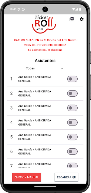 TicketAndRoll Screenshot 2